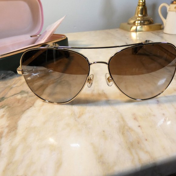 Kate Spade New York Aviator Style Sunglasses New with Case - Picture 9 of 9